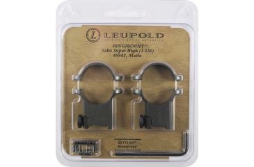 Image of Leupold Sako Ring Mounts, 1in, Super High, Matte Black 49943