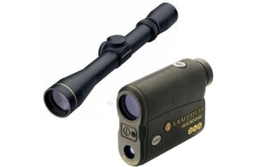Image of Leupold VX-2 Rimfire 3-9x33mm Rifle Scope  EFR CDS, Matte, Fine Duplex w/ Leupold TBR Compact Digital Laser Rangefinder w/ DNA Black