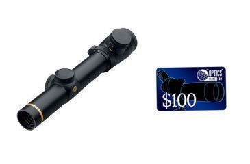 Image of Leupold VX-3 1.5-5x20mm 30mm Matte Rifle Scope Illum. Duplex Reticle, FREE 100 OpticsPlanet E-Gift Certificate