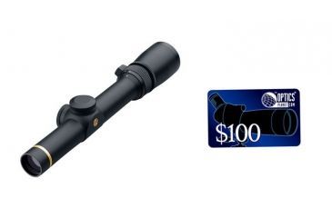 Image of Leupold VX-3 1.5-5x20mm Rifle Scope Matte Finish and Duplex Reticle, FREE 100 OpticsPlanet E-Gift Certificate