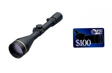 Image of Leupold VX-3 4.5-14x50 Rifle Scope, Black, Heavy Duplex Reticle, 1in Tube 66300, FREE 100 OpticsPlanet E-Gift Certificate