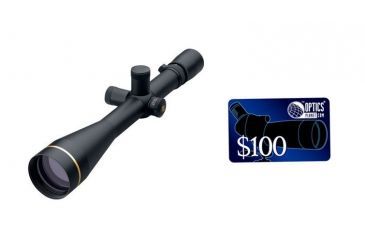 Image of Leupold VX-3 8.5-25x50mm Long Range Target Rifle Scope Matte Finish and Fine Duplex Reticle, FREE 100 OpticsPlanet E-Gift Certificate
