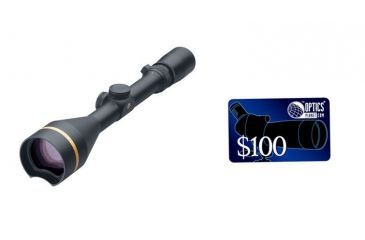 Image of Leupold VX-3L 3.5-10x50 Waterproof Rifle Scope, Matte Black, Duplex Reticle 66670, FREE 100 OpticsPlanet E-Gift Certificate