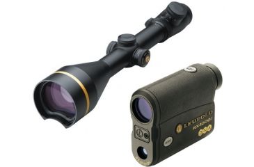 Image of Leupold VX-3L 4.5-14x56mm Rifle Scope, S.F. CDS, Matte Black, Duplex w/ Leupold TBR Compact Digital Laser Rangefinder w/ DNA Black