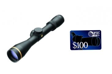 Image of Leupold VX-6 2-12x42mm Rifle Scope, Matte Black, FireDot LR Duplex Illuminated 111980, FREE 100 OpticsPlanet E-Gift Certificate