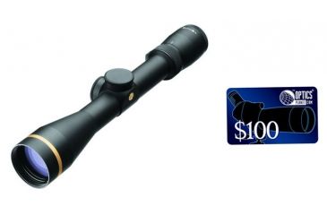 Image of Leupold VX-6 2-12x42 Rifle Scope, CDS, MOA+Metric, Matte Black, FireDot 4 Illuminated 115199, FREE 100 OpticsPlanet E-Gift Certificate