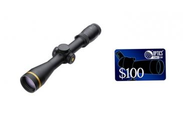 Image of Leupold VX6 2-12x42mm Illuminated Rifle Scope, Matte Black, MultiDot FireDot LRV Duplex 119414, FREE 100 OpticsPlanet E-Gift Certificate