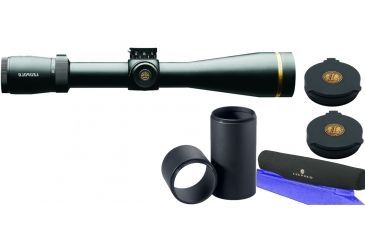 Image of Leupold VX-6HD 3-18x44mm Rifle Scope, 30 mm Tube, Second Focal Plane, Black, Matte, Red FireDot Duplex Reticle, MOA Adjustment, w/ Lens Covers, Sunshade &amp; Scope Cover, 171565-KIT1
