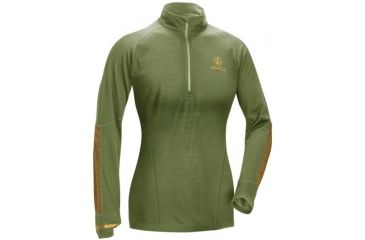 Image of Leupold W's Secluded Baselayer 1/2 Zip Jacket, Shadow Green/Tan, Small, 170569