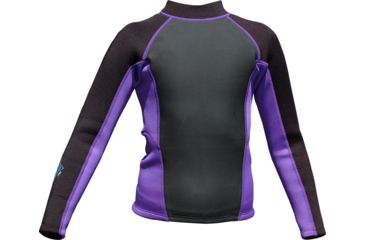 Image of Level 6 Carver Long Sleeve Neoprene Top - Child's-Grape Juice-8