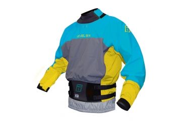 Image of Level 6 Duke Drytop - Men's, Steel Blue/Bright Yellow, M 23153.02.100