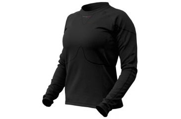Image of Level 6 Super Fuzz Fleece Top - Women's -Black-X-Small