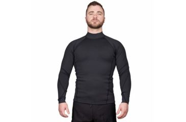 Image of Level Six Jericho Eco-Stretch Neoprene Long Sleeve Top, Black, Small, GMT-LSJE-BK2-S