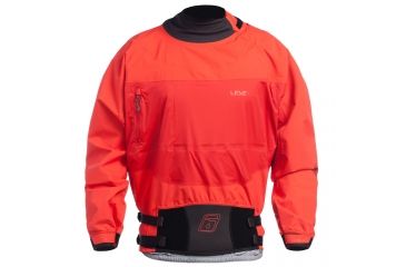 Image of Level Six Mens Borealis 2.5 Layer Long Sleeve Semi Dry Top, Molten Lava, Medium, GMT-BORE-MO-M