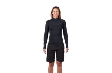 Image of Level Six Womens Sombrio Long Sleeve Neoprene Rashguard, Black, Extra Small, GWT-LSSM-BK-XS