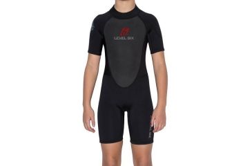 Image of Level Six Youth Shorty Wetsuit, Black, 10, GYT-JOSH-BK-10