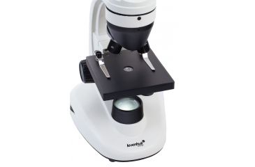 Image of Levenhuk 1280x NG Microscope, White 24617, with Levenhuk See All Prepared Slides Set