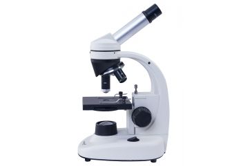 Image of Levenhuk 1280x NG Microscope, White 24617, with Levenhuk See All Prepared Slides Set