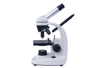 Image of Levenhuk 1280x NG Microscope, White 24617, with Levenhuk See All Prepared Slides Set