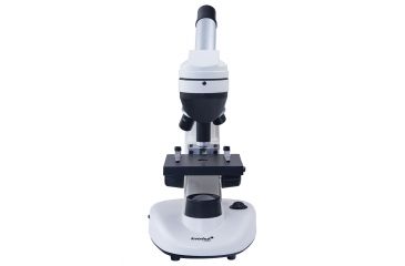 Image of Levenhuk 1280x NG Microscope, White 24617, with Levenhuk See All Prepared Slides Set