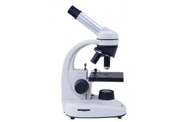 Image of Levenhuk 1280x NG Microscope, White 24617, with Levenhuk See All Prepared Slides Set