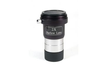 Image of Levenhuk 2x Barlow Lens, Black, with Camera Adapter, Small 44473