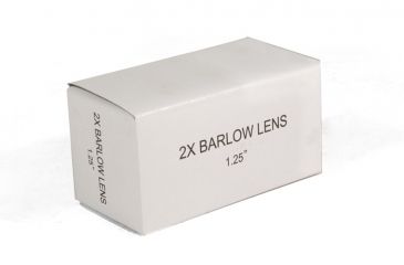 Image of Levenhuk 2x Barlow Lens, Black, with Camera Adapter, Small 44473