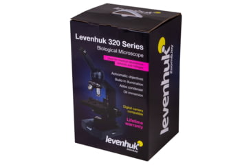 Image of Levenhuk 320 BASE Biological Monocular Microscope, Optical Glass, 40-1000x, 23.2mm, Grey/Black, Middle, 73811