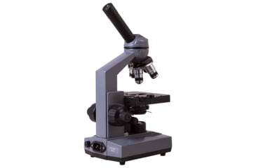 Image of Levenhuk 320 BASE Biological Monocular Microscope, Optical Glass, 40-1000x, 23.2mm, Grey/Black, Middle, 73811