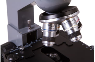 Image of Levenhuk 320 BASE Biological Monocular Microscope, Optical Glass, 40-1000x, 23.2mm, Grey/Black, Middle, 73811