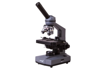 Image of Levenhuk 320 BASE Biological Monocular Microscope, Optical Glass, 40-1000x, 23.2mm, Grey/Black, Middle, 73811