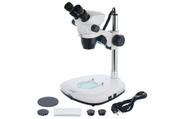 Image of Levenhuk 7-45x ZOOM 1B Binocular Microscope, White, Middle, 76056