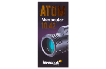 Image of Levenhuk Atom 10x42 Monocular, Black, Small, 74095
