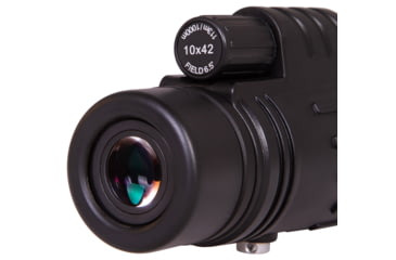 Image of Levenhuk Atom 10x42 Monocular, Black, Small, 74095