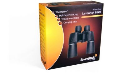 Image of Levenhuk 12x50mm Bino PLUS Binoculars, Black, Medium 29225
