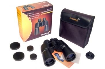 Image of Levenhuk 12x50mm Bino PLUS Binoculars, Black, Medium 29225
