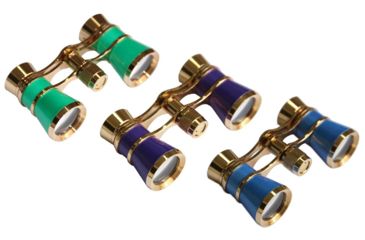 Image of Levenhuk Broadway 325C 3x25mm Opera Glasses w/ Chain, Lime, 70872
