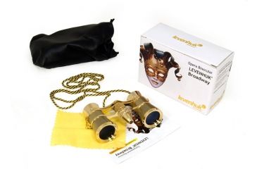 Image of Levenhuk Broadway 325F Opera Glasses, Gold, Medium 28818