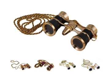 Image of Levenhuk Broadway 325F Opera Glasses, Black, Gold, Red, Silver, White