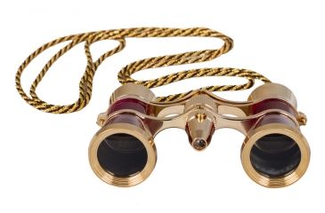 Image of Levenhuk Broadway 325F Opera Glasses, Red
