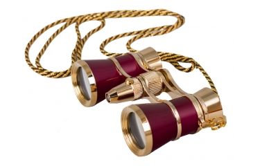 Image of Levenhuk Broadway 325F Opera Glasses, Red