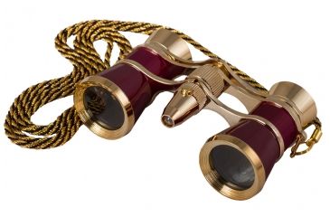 Image of Levenhuk Broadway 325F Opera Glasses, Red