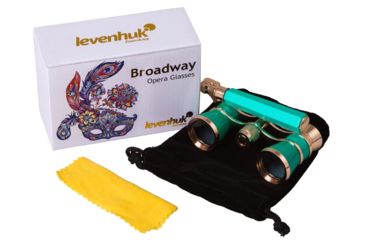 Image of Levenhuk Broadway 325L Lorgnette Opera Glasses, Lime, Small, NSN N, 70875