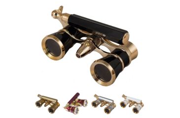 Image of Levenhuk Broadway 325N Opera Glasses, Black, Gold, Red, Silver, White