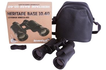 Image of Levenhuk Heritage BASE 10x40 Binoculars, Black 71391