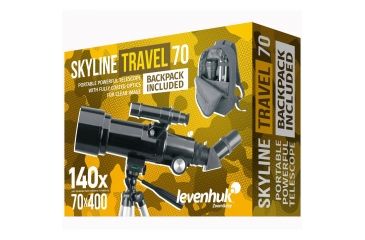 Image of Levenhuk Skyline Travel 70 Telescope, Black, Large 70818