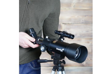 Image of Levenhuk Skyline Travel 70 Telescope, Black, Large, 70818