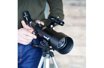 Image of Levenhuk Skyline Travel 70 Telescope, Black, Large, 70818