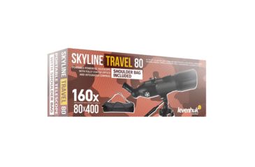 Image of Levenhuk Skyline Travel 80 Telescope, Black, Large 72053