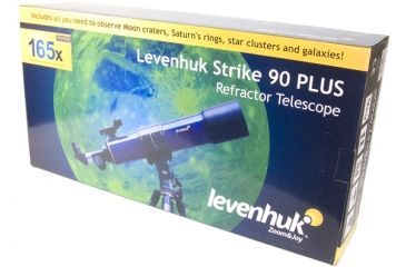 Image of Levenhuk Strike 90 PLUS Refracting Telescope, Blue, Medium 65561